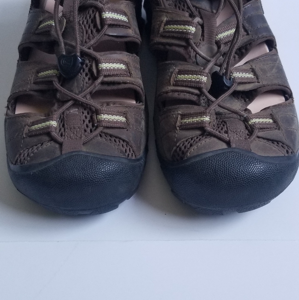 Keen leather closed heel & toe brown  sandals size 8.5 - Picture 3 of 9